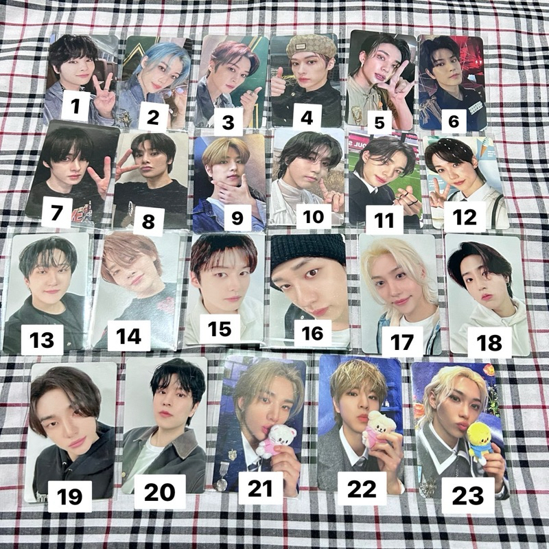 PC PHOTOCARD SKZ STRAY KIDS BANGCHAN CHANGBIN LEEKNOW HYUNJIN HAN SEUNGMIN FELIX I.N JEONGIN JISUNG 