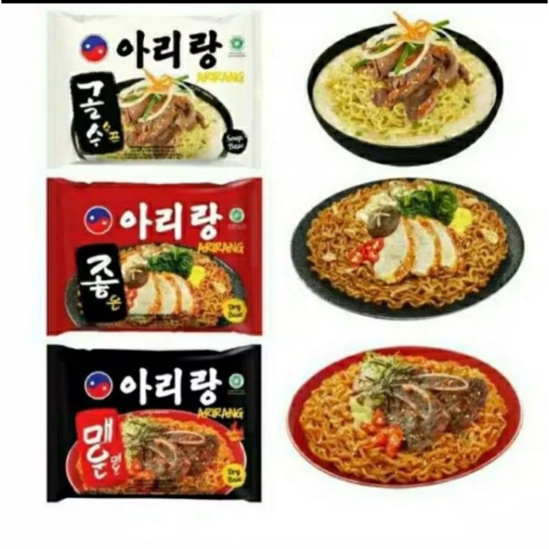 

Arirang Korean Noodles all varian 110gr 100% Halal (kemasan lecek)