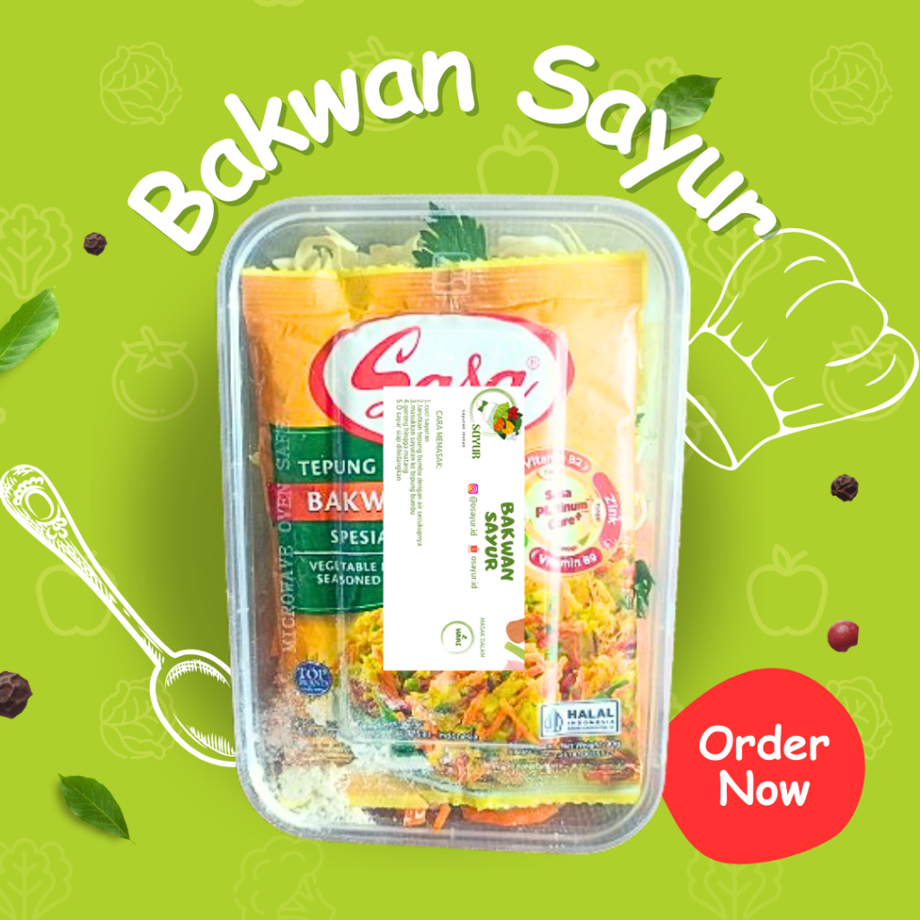 

Bakwan sayur lauk instan/sayur instan/foodprep/lauk jogja