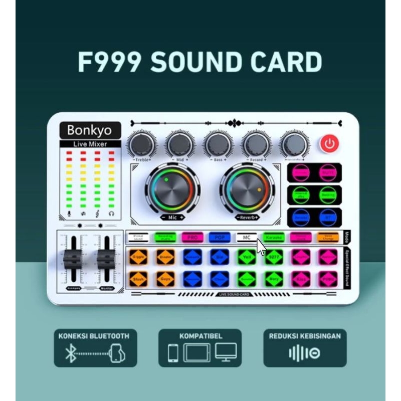 Soundcard Bonkyo F999 Garansi resmi 1 Tahun