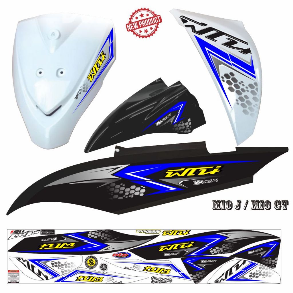 STIKER MOTOR MIO J / MIO GT STRIPING TERKEREN