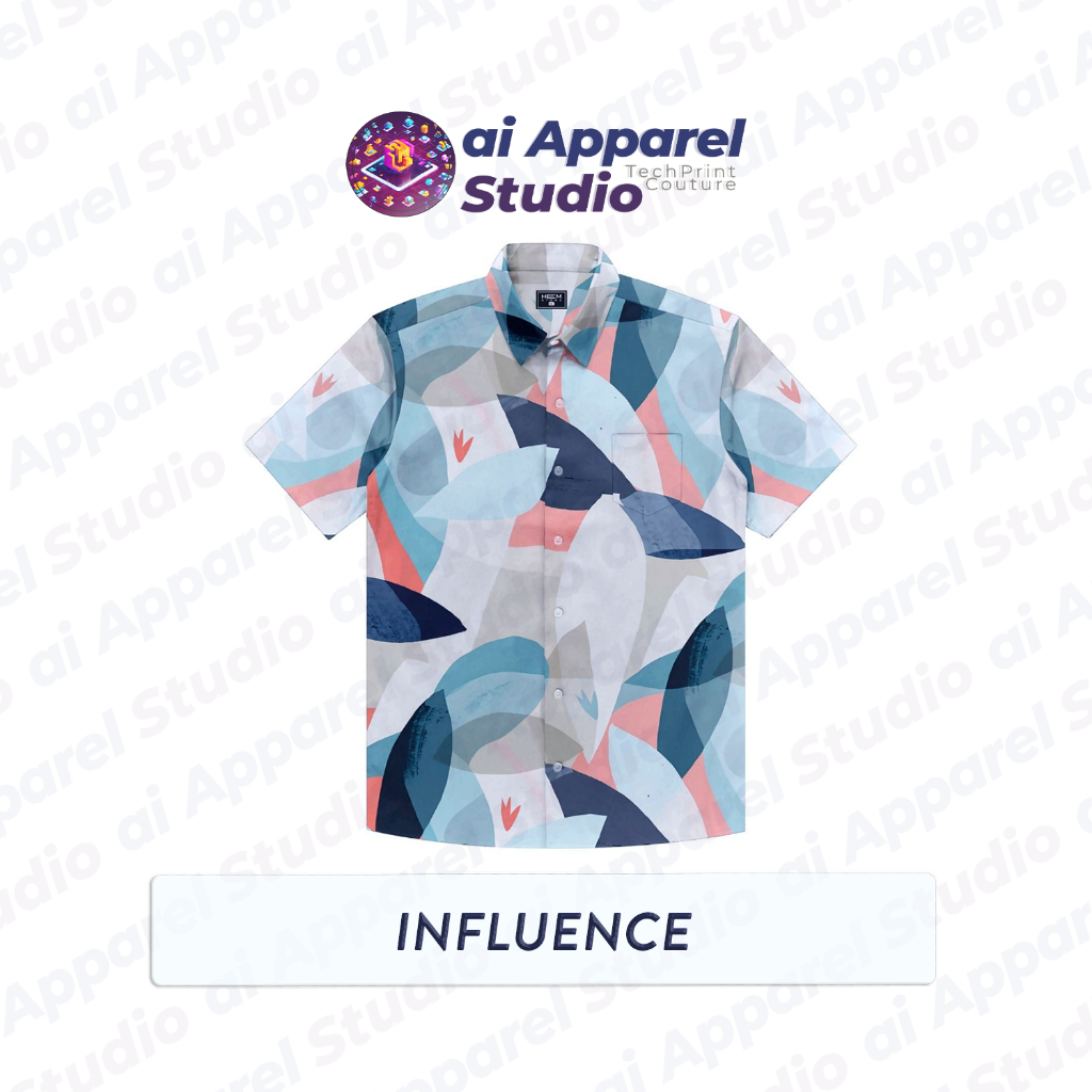 Kemeja Dewasa Lengan Pendek Premium - Ai Apparel Studio x NRDN - Influence