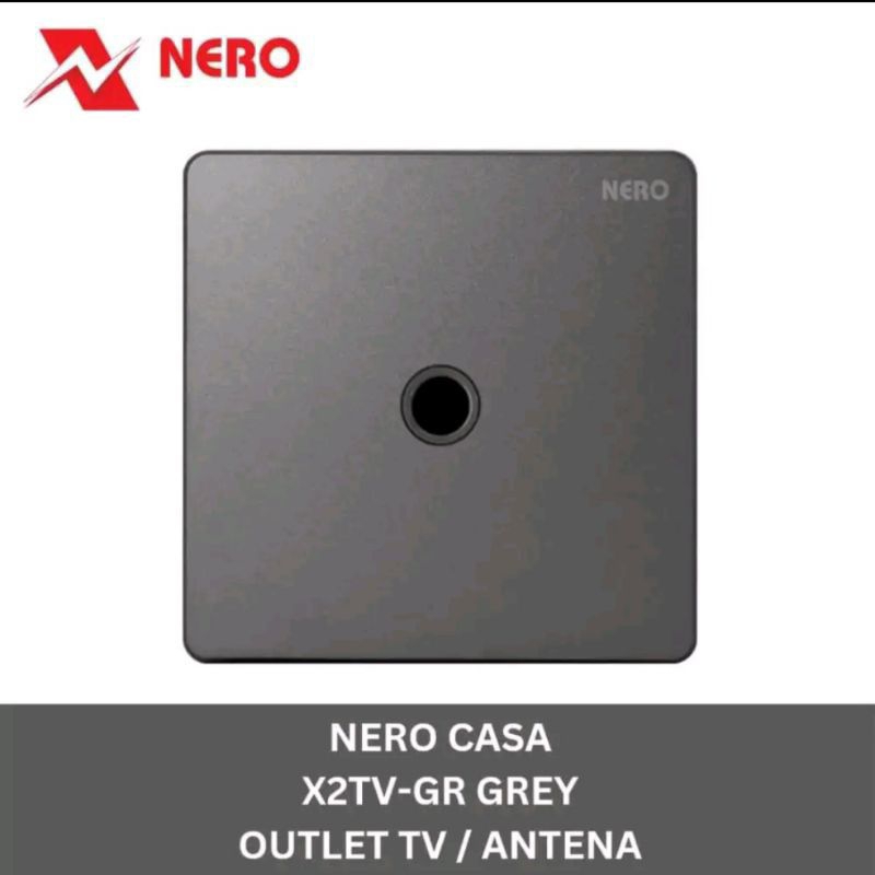 Saklar Antena TV Nero Casa X2 X2TV-GR Grey Outlet TV