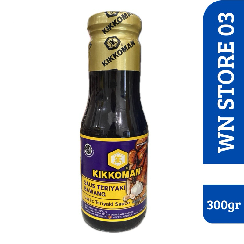 

Kikkoman Garlic sauce 300gr saus teriyaki bawang kikkoman