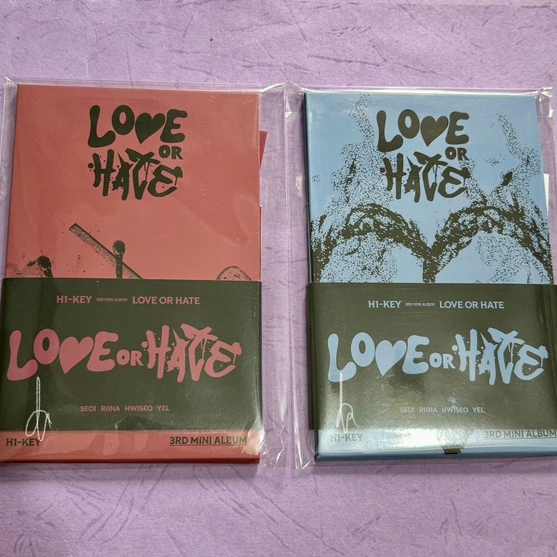 h1key love or hate 3rd mini album poca album sealed riina seoi hwiseo yel pc photocard