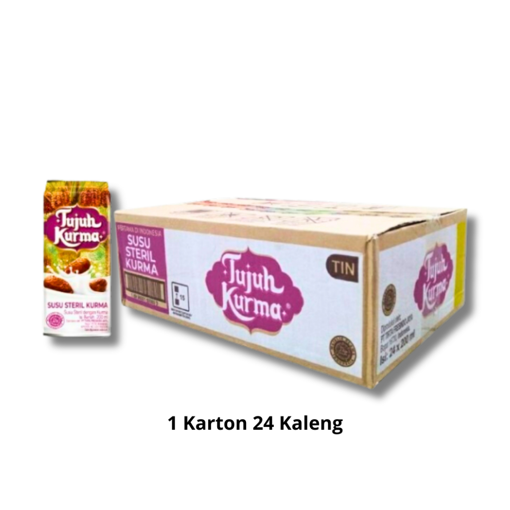 

Tujuh Kurma Susu Steril Kurma 189ml 1 Karton 24 Kaleng