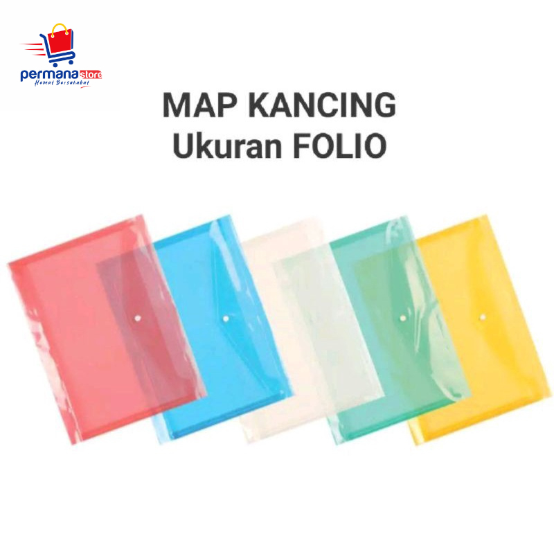 

Map Kancing F4 Folio Plastik ( PACK )