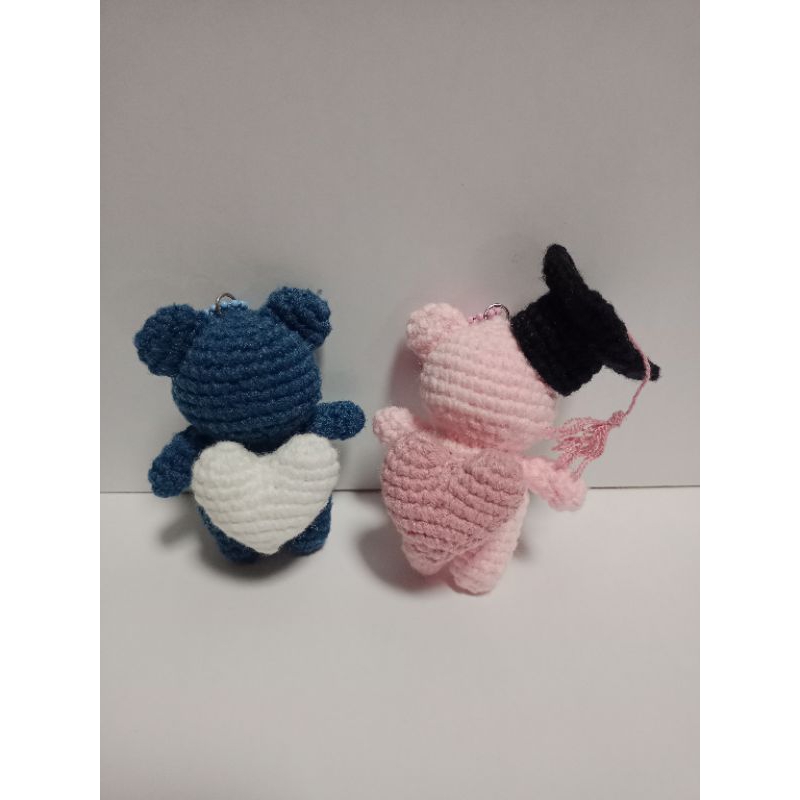 Amigurumi Crochet Lovely Runner Bear Keychain | Gantungan Kunci Rajut Beruang Lovely Runner