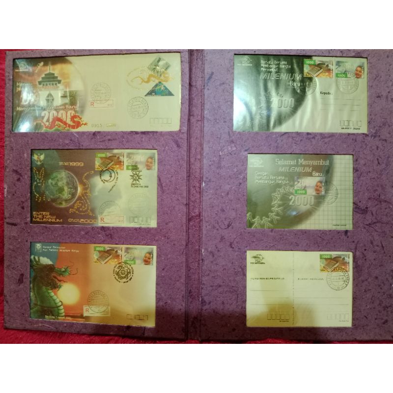 

Sampul Peringatan Milenium 2000 Langka UN USED