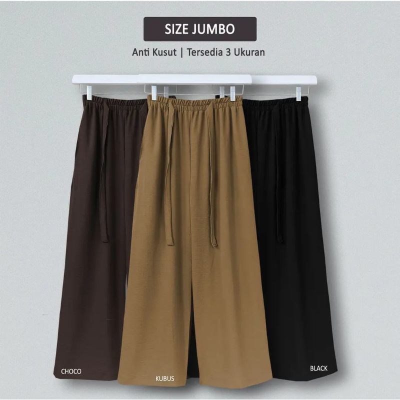Kulot Ribbon Jumbo Muat Bb120kg //Celana Kulot Tali Super Jumbo