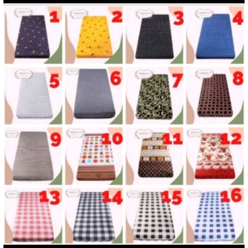 SARUNG SEPRAI RESLETING MURAH/COVER KASUR SPON/TINGGI SPON  10,15,20,25,30(HARAP CHAT ADMIN TERLEBIH