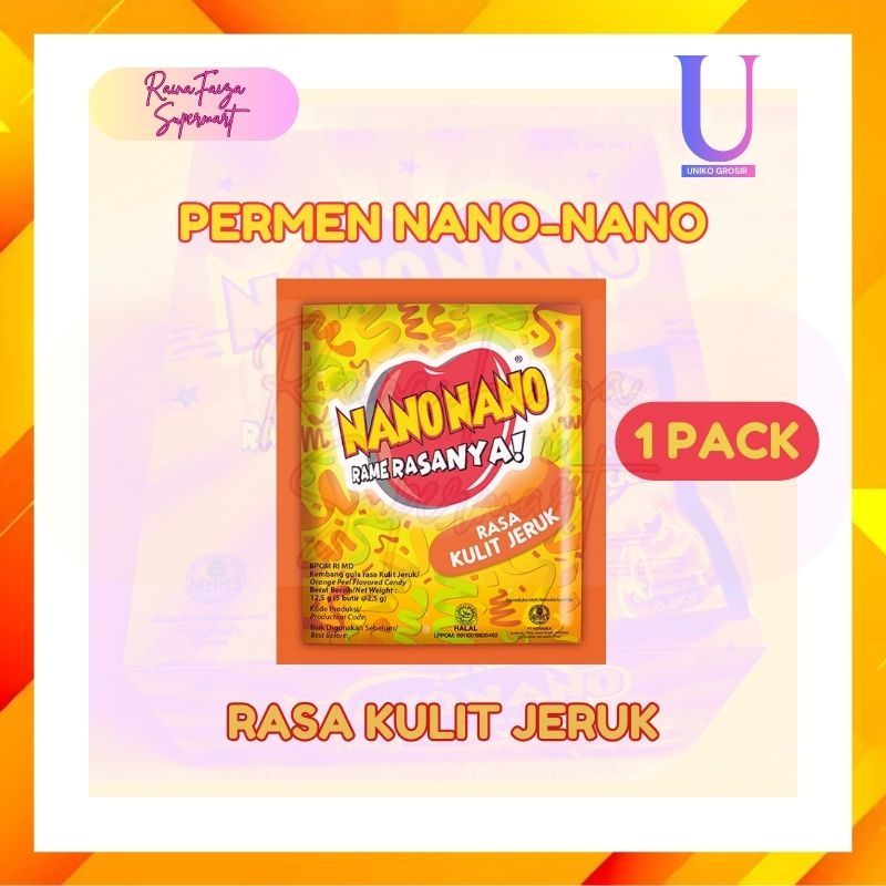 

Nano Nano Permen Jeruk 12,5g - Camilan Unik dan Nostalgia Masa Kecil