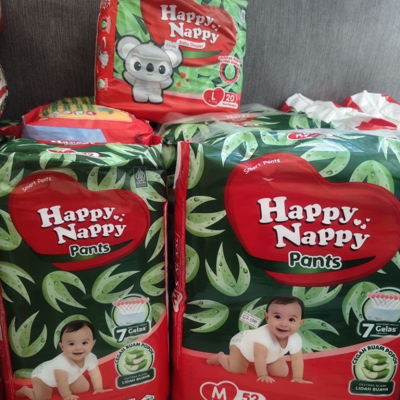 TERMURAH HAPPY NAPPY PANTS S/M/L / POPOK HAPPY NAPPY PANTS / PAMPERS HAPPY NAPPY