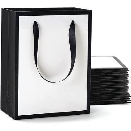 

hitam dan putih Kantong kertas premium/Paper Bag