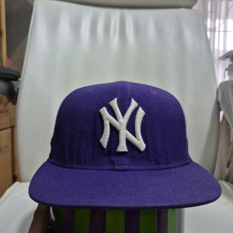 Topi New Era NY ungu original