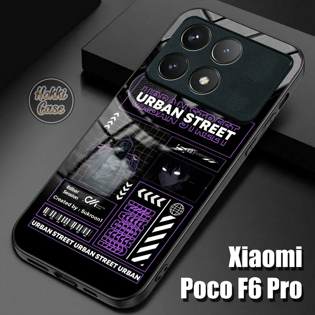 Softcase Poco F6 Pro - Case Glass Kaca Poco F6 Pro - Casing Poco F6 Pro 5G - Silikon Poco F6 Pro - F