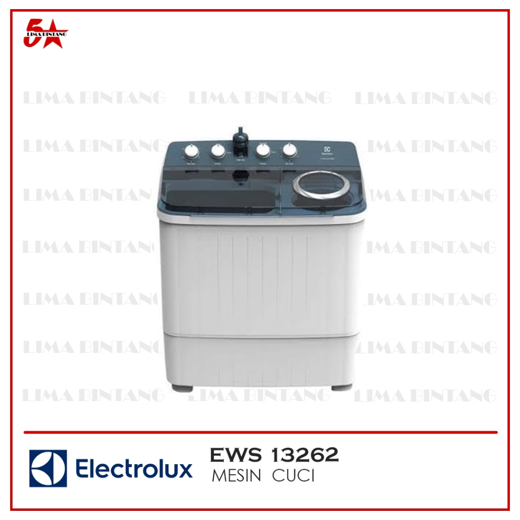 ELECTROLUX MESIN CUCI 2 TABUNG 12KG EWS 13262WA / EWS 13261 WA