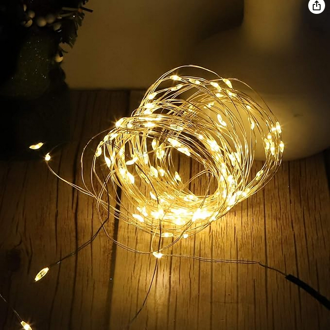 Lampu Kawat Led Sring Lampu setrip Led kawat tembaga LED String Light 10 Meter