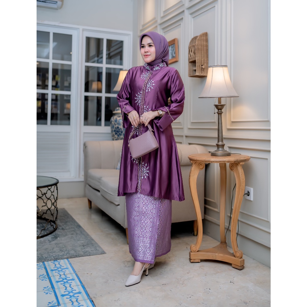 Set tunik baju kurung / set baju kurung malaysia / baju kurung / baju pesta premium