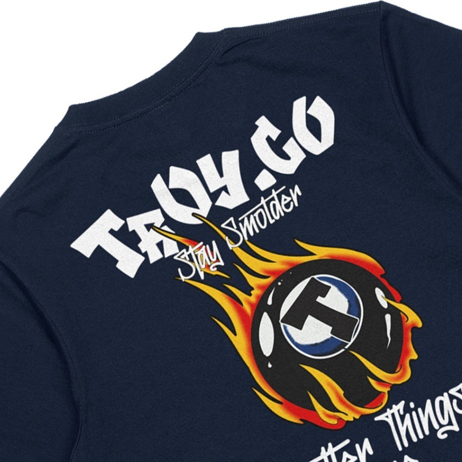 Troy Company T-shirt Blue Navy Better Things are Coming - Kaos Lengan Pendek Kaos Biru Navy MTD 2419