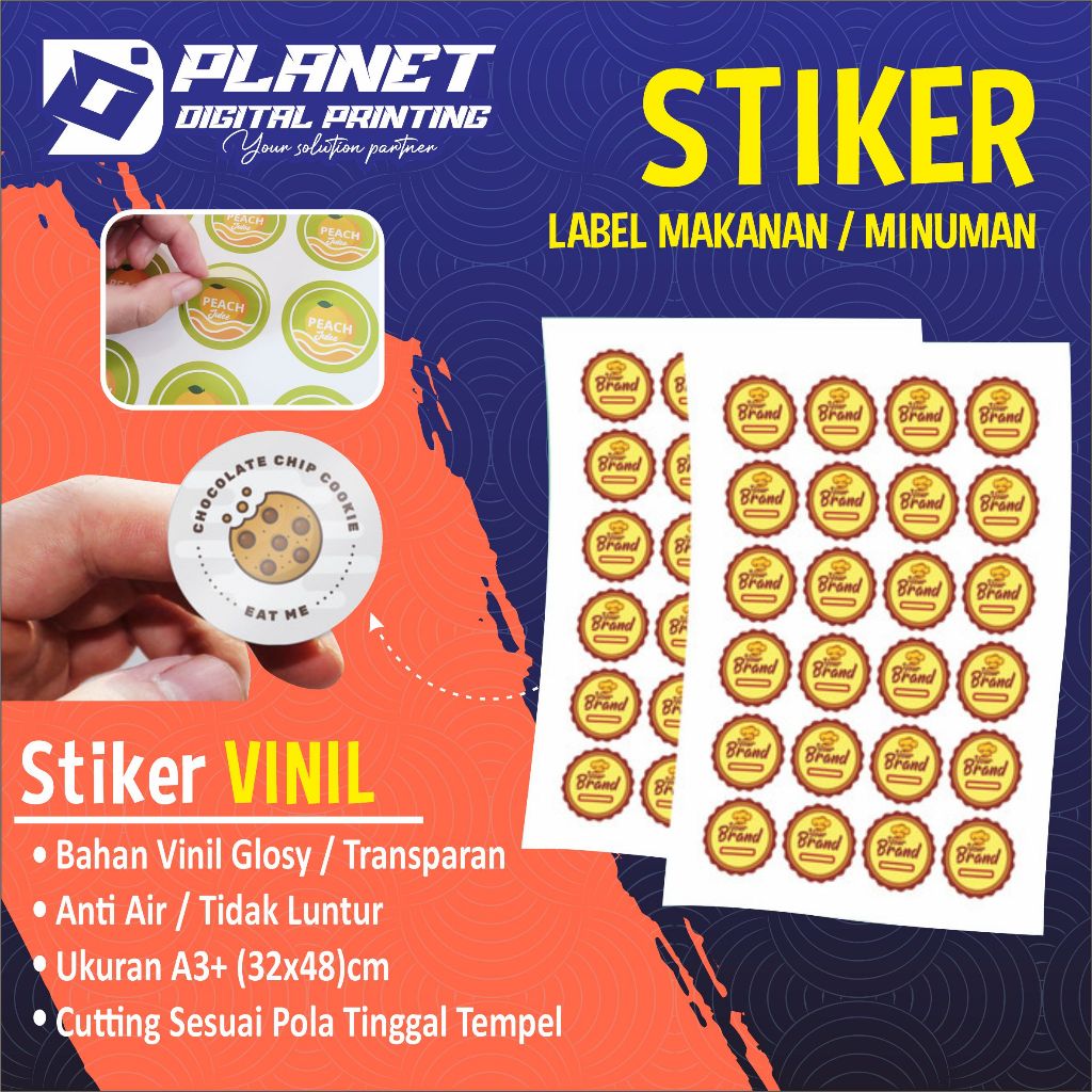 

STIKER LABEL VINIL / STICKER LABEL KEMASAN / STIKER CUTTING ANTI AIR