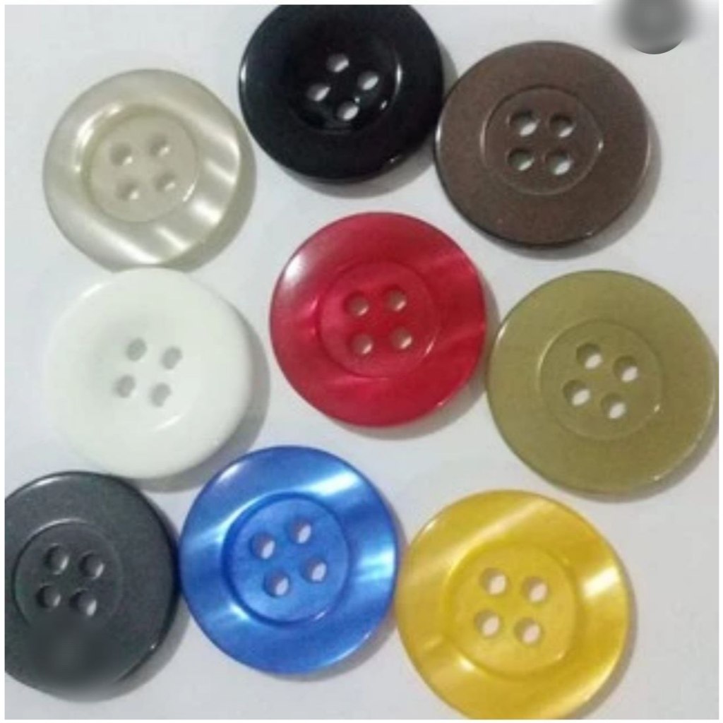Kancing baju / kancing kemeja / kancing lubang varian warna - Hitam