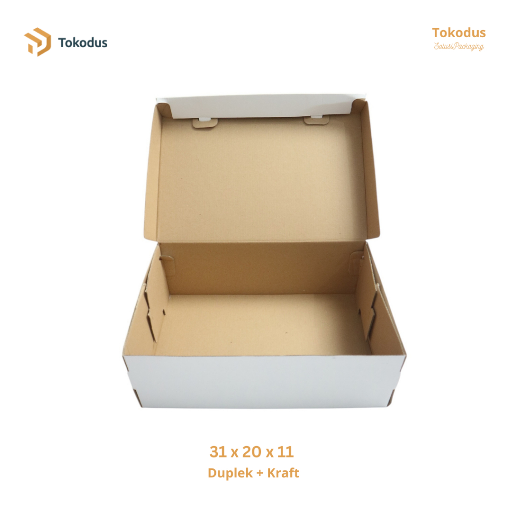 

Kardus Box Sepatu 31x20x11 cm Polos Kotak Hadiah Duplek - Tokodus BuahBatu