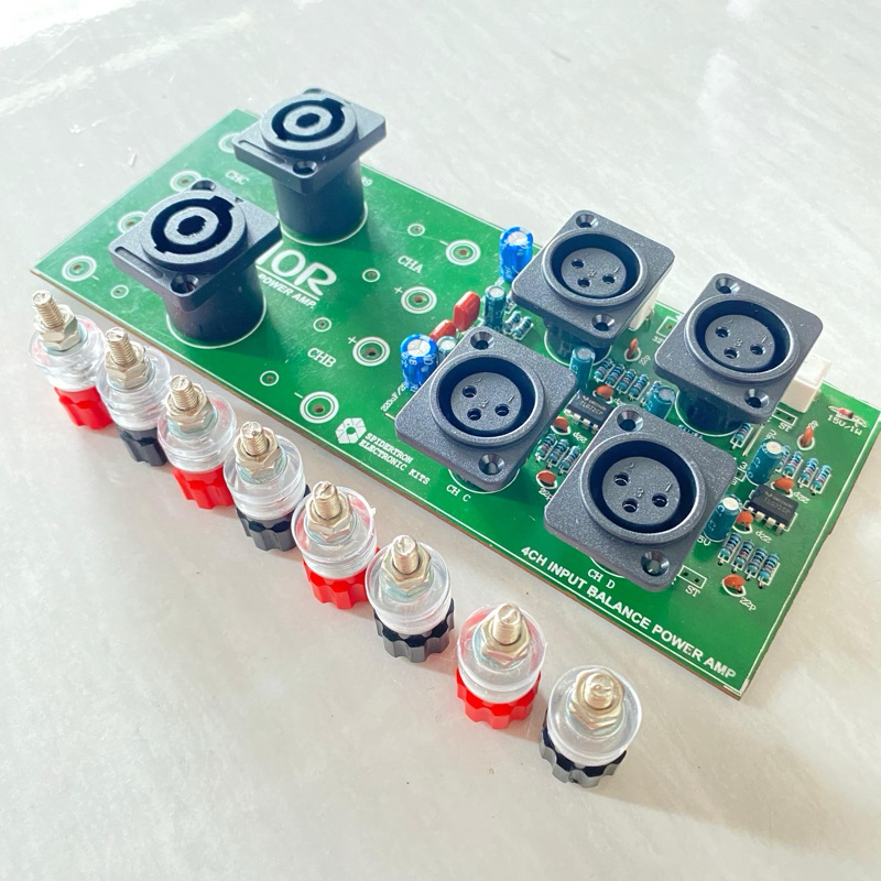 Kit Input Balance Panel Belakang BOX Amplifier 4 Channel