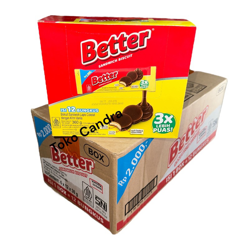 

1 DUS BETTER KOTAK / 30gr / 6 Box / 12 Pcs