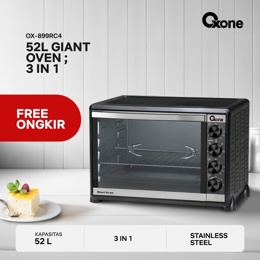 Oxone Giant Oven 3 in 1 Series  - Multifungsi Fitur Pemanggang & Rotisserie OX899RC4