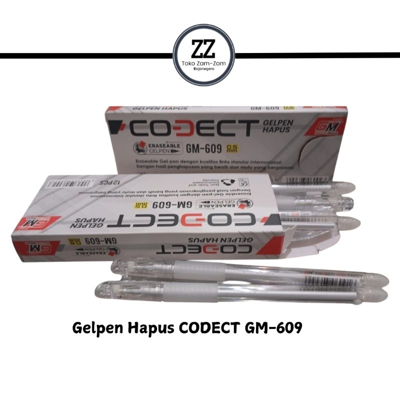 

(1pak)Pulpen Gel bisa di hapus CODECT GM-609/gelpen hapus Gajah mada/Eraseable gelpen 0,5mm/bolpoin bisa dihapus
