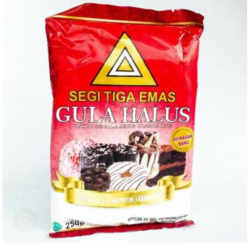 

gula halus segitiga emas 250 g