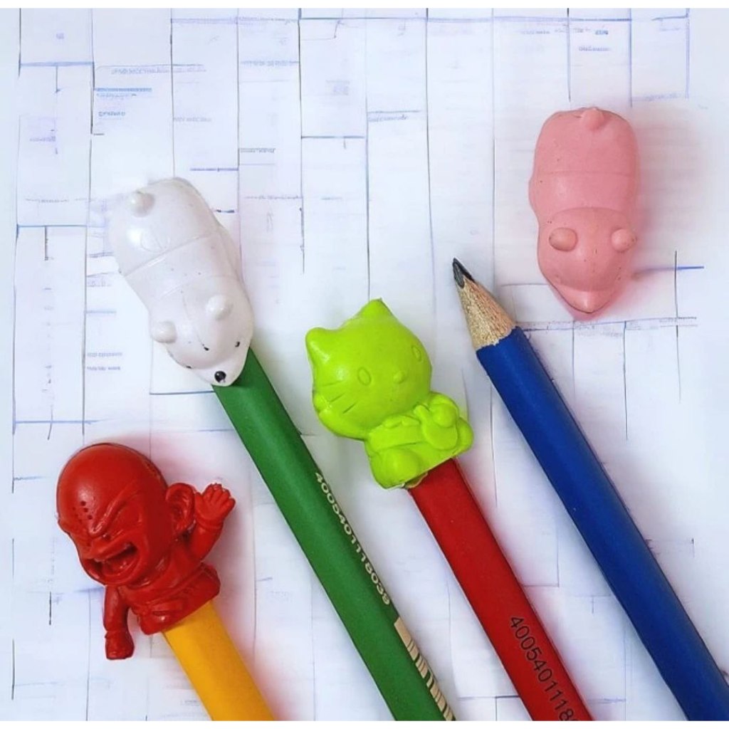 

Penutup Pensil Murah Satuan - Pencil Cap - Alat Tutup Pen Belajar Anak Tulis tersedia varian karakter lucu - Kucing