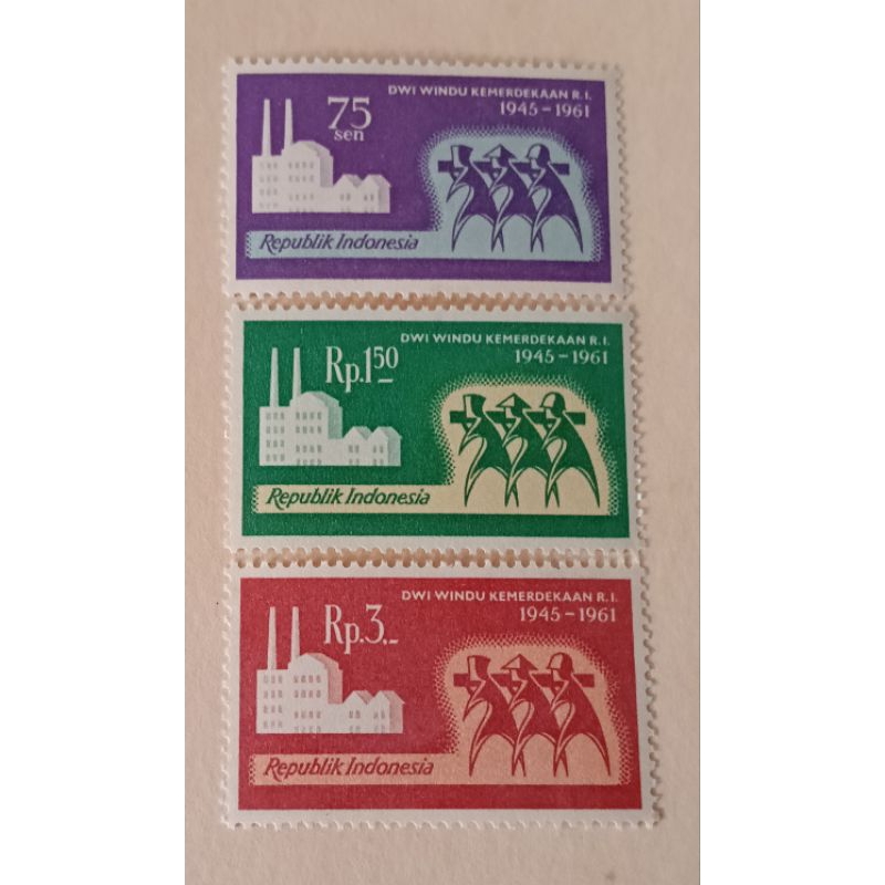 

Prangko Lawas Indonesia Set Komplit Dwi Windu Kemerdekaan RI THN 1961