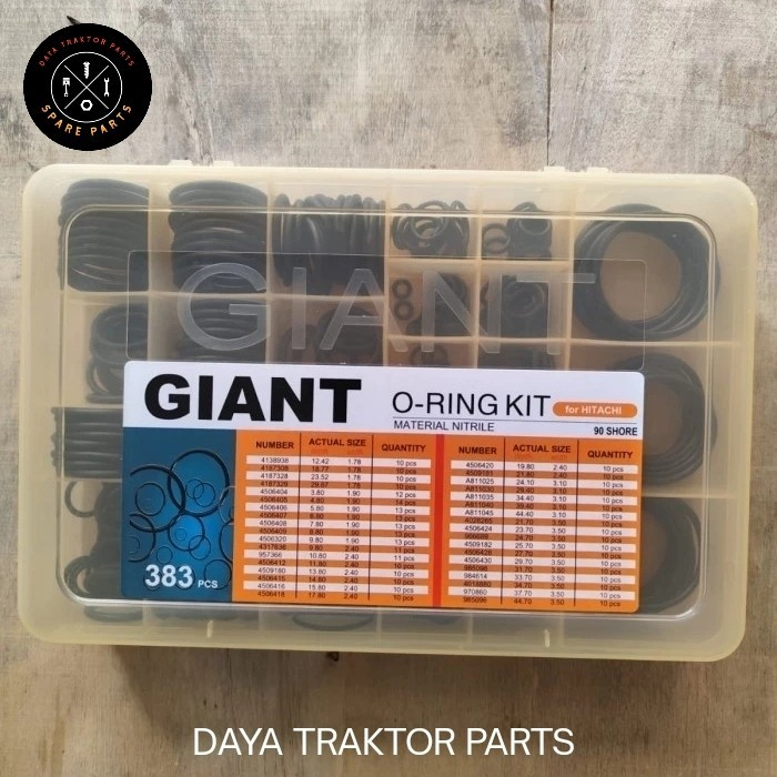 ORING BOX ZX138 VIT O-RING KIT ZX138 VIT ORING SET ZX138 HITACHI NBR