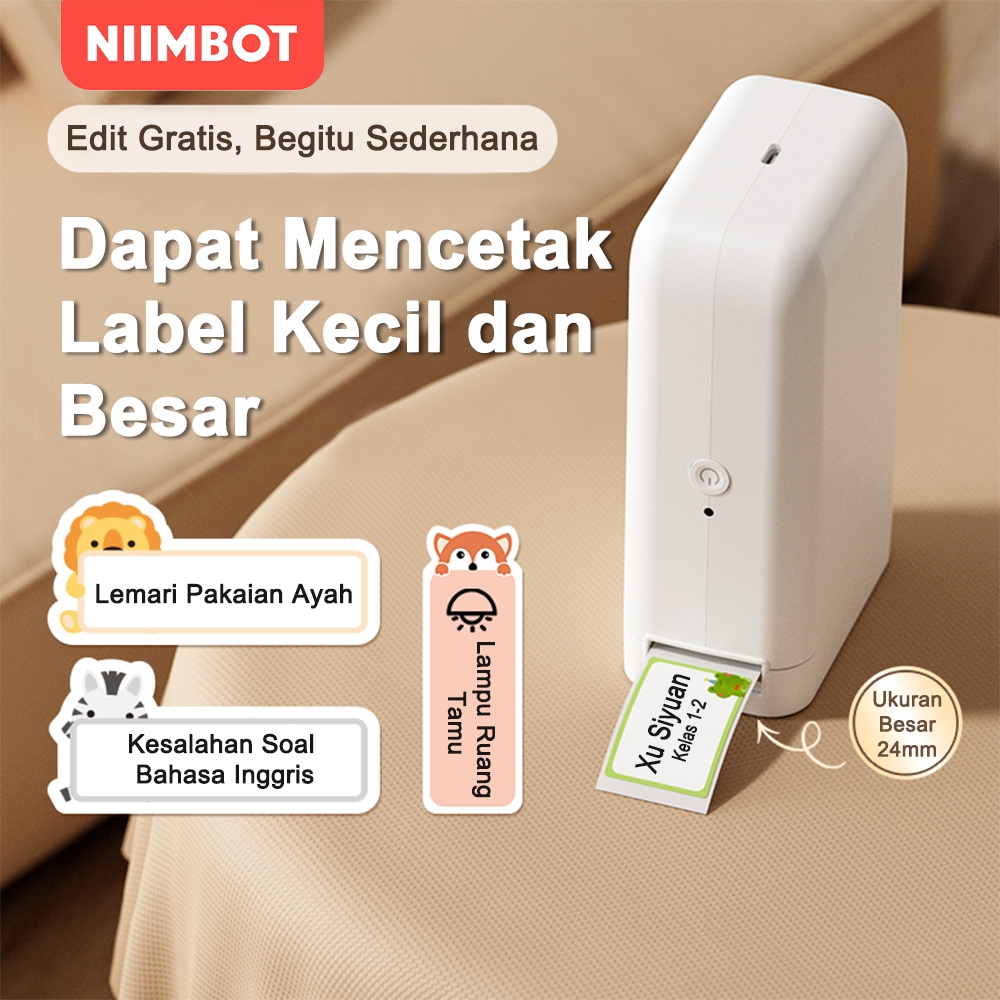

NIIMBOT D101 LABEL PRINTER DENGAN, MESIN PEMBUAT LABEL PINTAR UNTUK PENGGUNAAN DI RUMAH