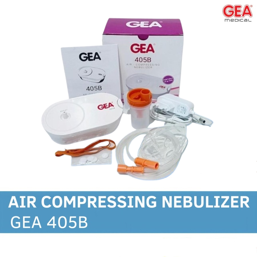 Nebulizer GEA 405B Alat Uap Pernapasan Asma Sesak Napas Batuk