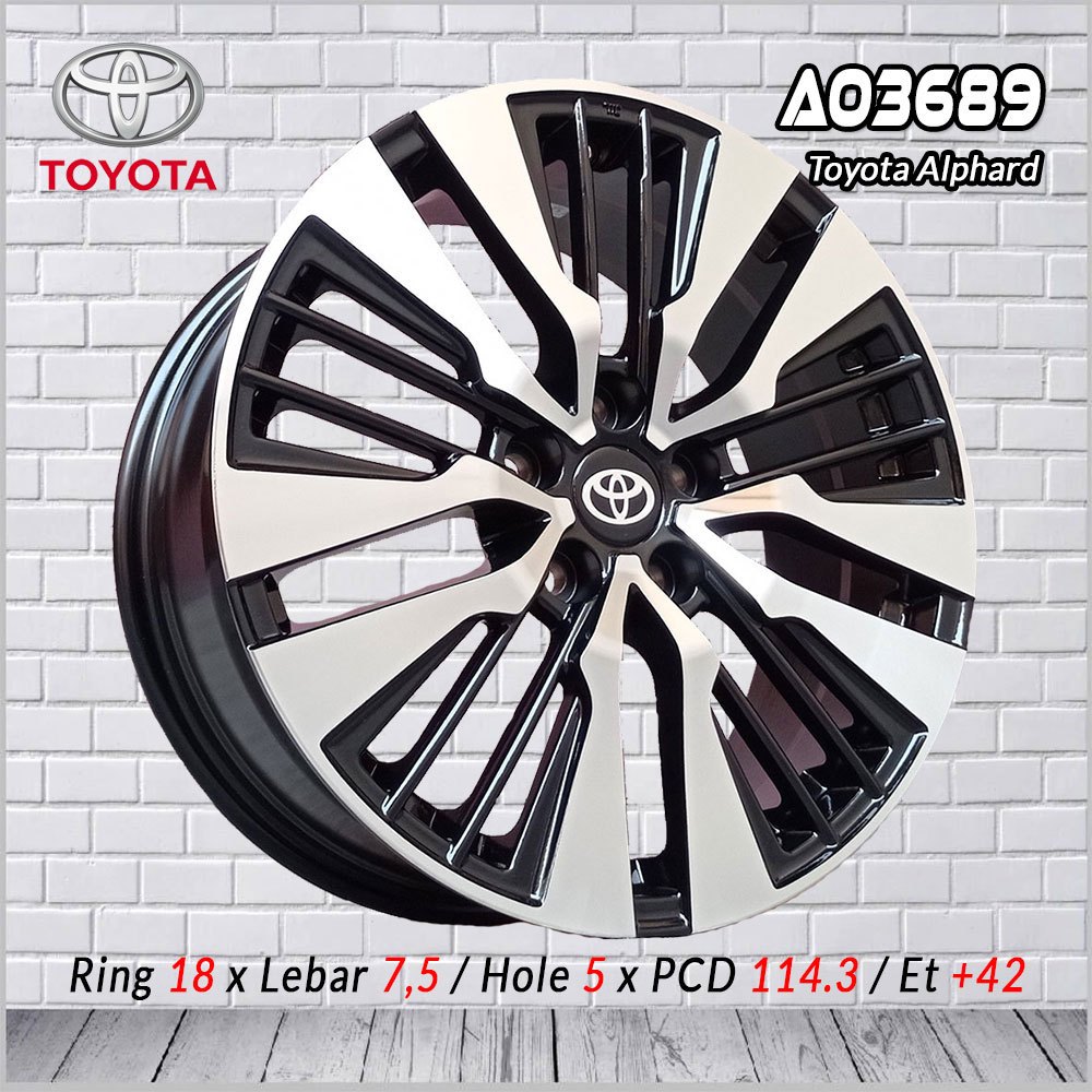 Velg Mobil OEM TOYOTA ALPHARD Ring 18 (AO3689)