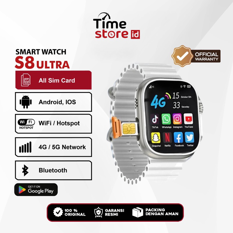 SMARTWATCH FIRST S8 ULTRA SIMCARD 4G