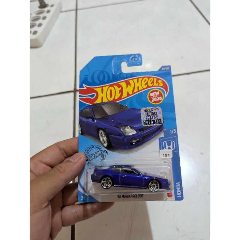 HOT WHEELS 98 HONDA PRELUDE BLUE FACTORY SEALED 2020