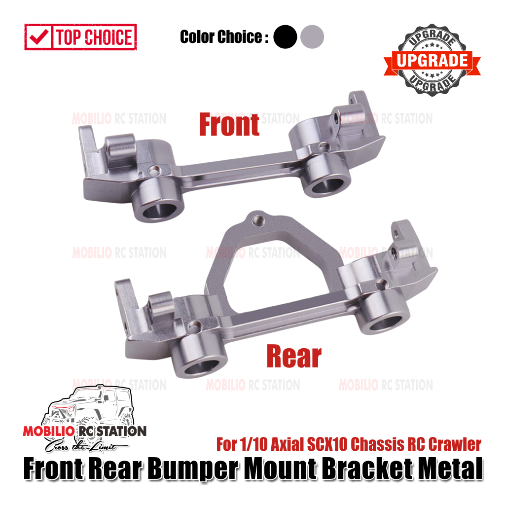 Front Rear Bumper Mount Bracket Metal for RC Axial SCX10 Chassis 1/10