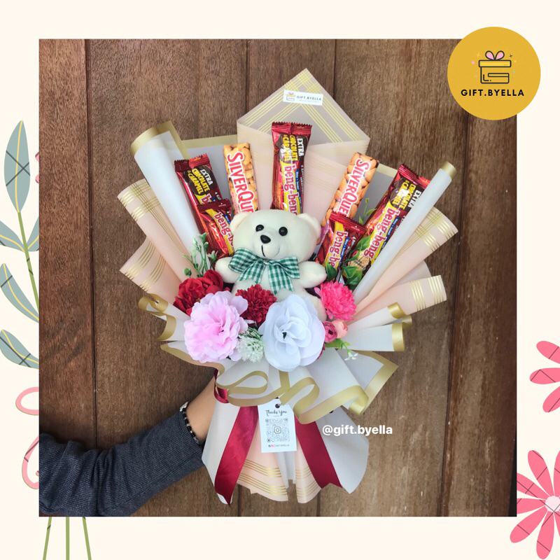

(TERMURAH) BUKET WISUDA MIX SNACK| BUKET BONEKA