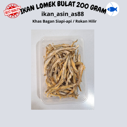 IKAN ASIN LOMEK BULAT/LOMEK BULAT/SITING TIAU / usam kecil / siting kun 200 / jumbrong super / bagan