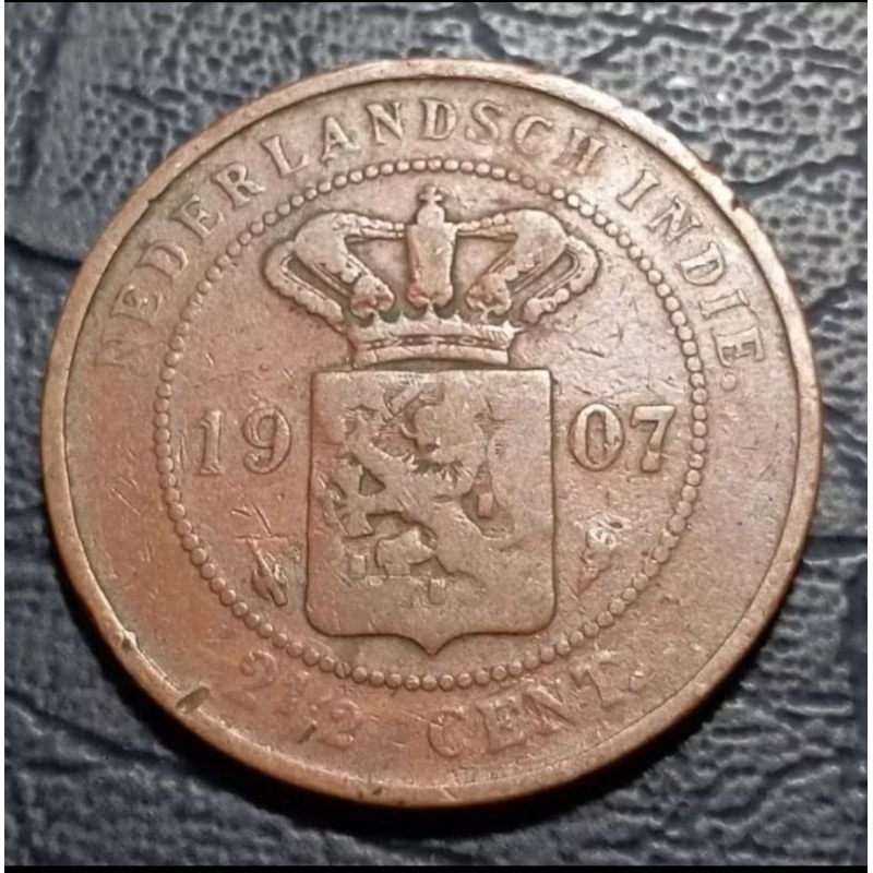 Koleksi 2½ Cent Nederlands Indie Tahun 1907