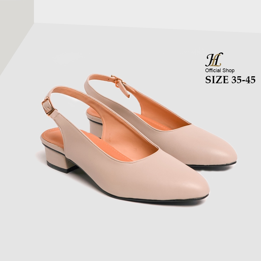 High Heels No 35-45 Jumbo Wanita Formal Hils Pesta Selop Simpel elegan Ukuran Kecil Big size