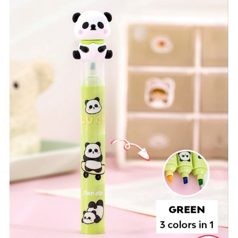 

Stabilo 3 in 1 Highlighter Pen Susun 3 Warna Motif Panda DCA2192