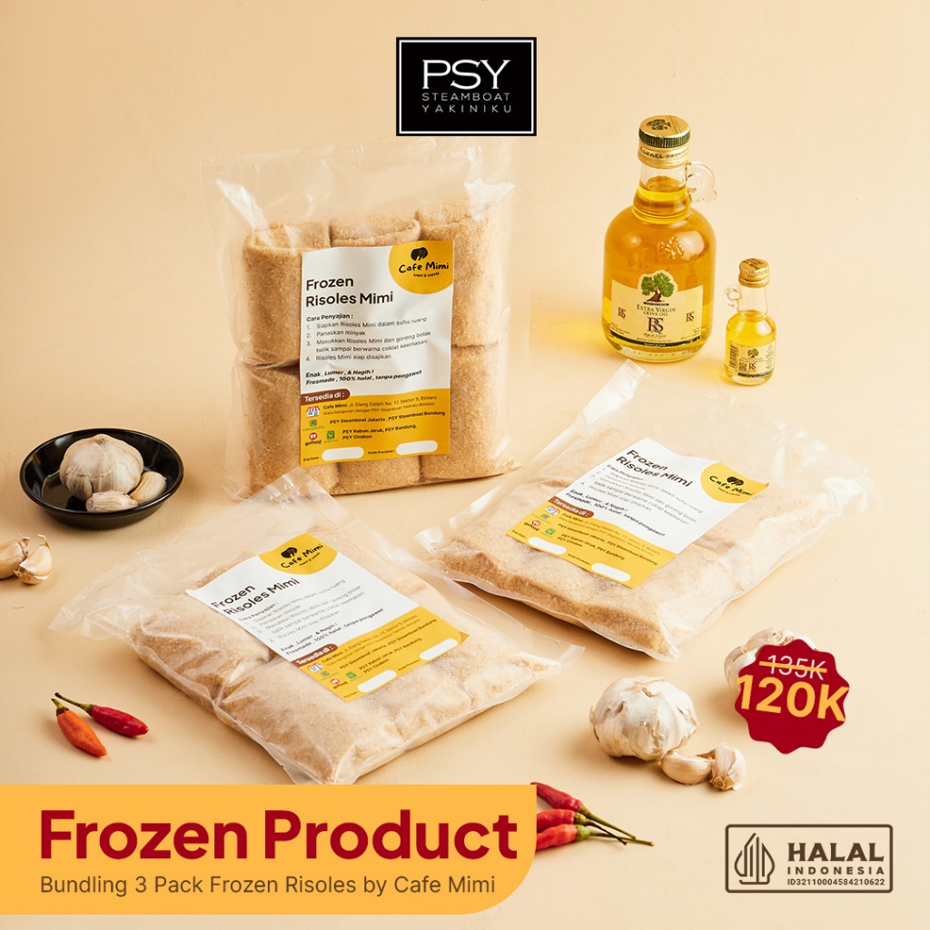 

BUNDLING 3PCS RISOLES RAGOUT FROZEN | RISOLES RAGOUT ENAK LUMER