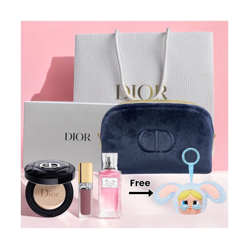 

Dior Gift Set Kosemetik Full Size Isi 4 Item + Pouch & Paper Bag