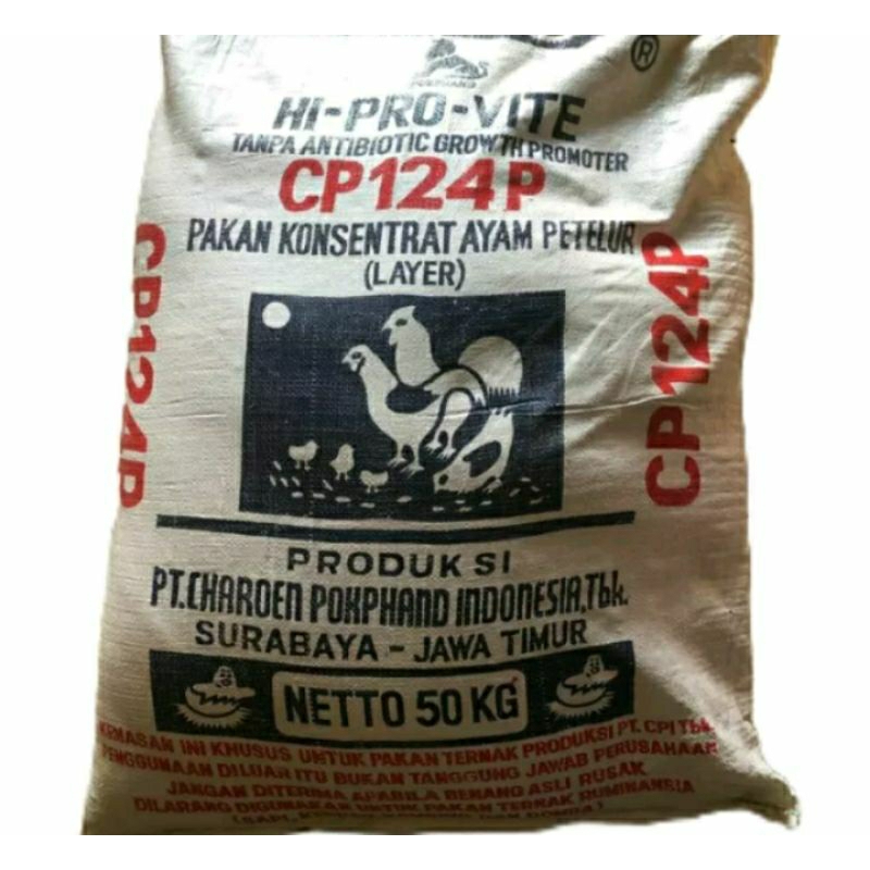 PAKAN AYAM KONSENTRAT PETELUR CP124P KONSENTRAT AYAM PETELUR HI PRO VITE 5KG