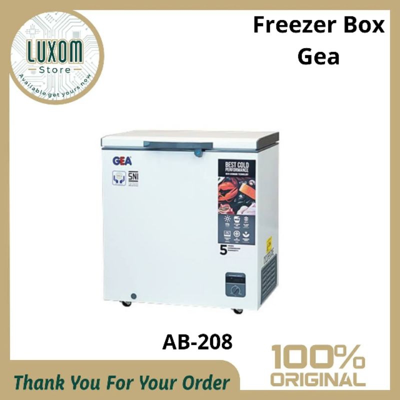 Freezer Box Gea AB-208/Freezer Box/Gea/Freezer rumahan